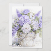 Invitation Lavender Purple Floral Clusters Birthday Party | (Dos)