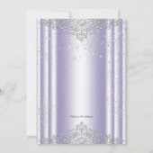 Invitation Lavender Purple Masquerade (Dos)