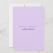 Invitation Lavender Purple Rose Wedding (Dos)