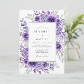 Invitation Lavender Refined Spring Wedding (Debout devant)