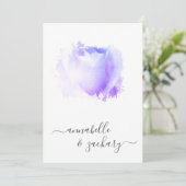 Invitation *~* Lavender Rose QR Floral RSVP - AR8 Mariage dan (Debout devant)