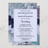 Invitation *~* Lavender RSVP Website AGATE Stars AR13 Mariage (Devant / Derrière)