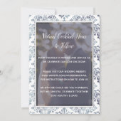 Invitation Lavender Sage Mariage virtuel Mariage Livestream (Dos)