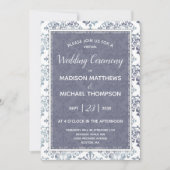 Invitation Lavender Sage Mariage virtuel Mariage Livestream (Devant)