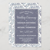 Invitation Lavender Sage Mariage virtuel Mariage Livestream (Devant / Derrière)