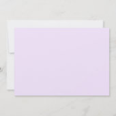 Invitation Lavender Sea Star Floral fête d'anniversaire (Dos)