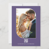 Invitation Lavender Sky Abstract Floral Modern Spring Wedding (Dos)