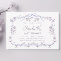 Lavender Spring Garden Baby shower fille