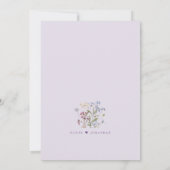 Invitation Lavender Spring Wildflower Meadow Garden Wedding   (Dos)