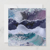 Invitation *~* Lavender Stars RSVP Website AGATE AR13 Mariage (Dos)