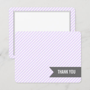 Invitation Lavender Stripes Flat Merci Notes