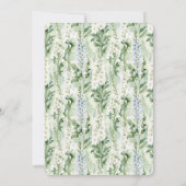 Invitation Lavender White Delphinium Flowers Birthday (Dos)