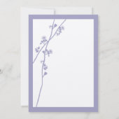 Invitation Lavender Wild Flower Branch Wedding Invite (Dos)