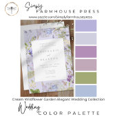 Invitation Lavender Wildflower Garden Romantic Wedding