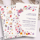 Invitation Lavender Wildflower New Chapter Bridal Shower