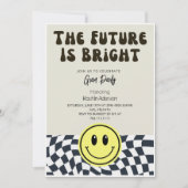 Invitation L'avenir est Bright Retro fête de graduation (Devant)