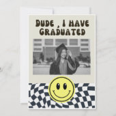 Invitation L'avenir est Bright Retro fête de graduation (Dos)