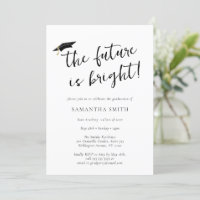 L'Avenir Est Bright Script Graduation Cap Party
