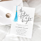 Invitation L'Avenir Est Bright Sky Blue Graduation Party