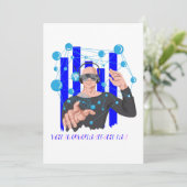 Invitation L'avenir est ici VR Gamer Jeu réalité virtuelle (Debout devant)