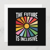 Invitation L'avenir est inclusif Rainbow Pride droits trans (Devant / Derrière)