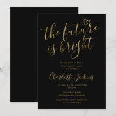 Invitation L'Avenir Est Un Scénario Lumineux Partie De Gradua (Devant / Derrière)
