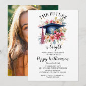 Invitation L'Avenir Est Une Bonne Fête De La Graduation (Devant / Derrière)