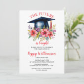 Invitation L'Avenir Est Une Bonne Fête De La Graduation (Debout devant)