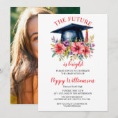 Invitation L'Avenir Est Une Bonne Fête De La Graduation (Devant / Derrière)