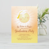 Invitation L'avenir est une brillante fête de graduation (Debout devant)