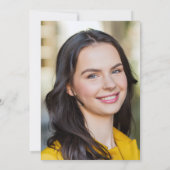 Invitation L'Avenir Est Une Fête De Graduation De Tassel Rose (Dos)