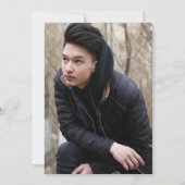 Invitation L'Avenir Est Une Fête De Graduation Green Tassel (Dos)