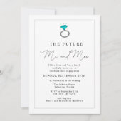 Invitation L'avenir M. et Mme Engagement Party (Devant)