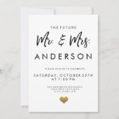 Invitation L'avenir M. et Mme Engagement Party (Devant)
