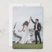 Invitation L'avenir M. et Mme Photo Engagement Party (Dos)