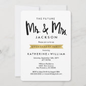 Invitation L'avenir M. et Mme Photo Engagement Party (Devant)