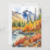 Invitation L'aventure à thème Wolf attend le baby shower (Dos)