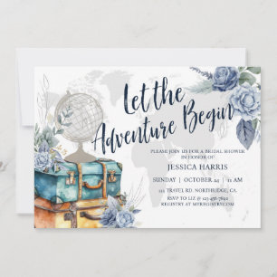 Invitation L'aventure attend Enterrement de vie de jeune fill