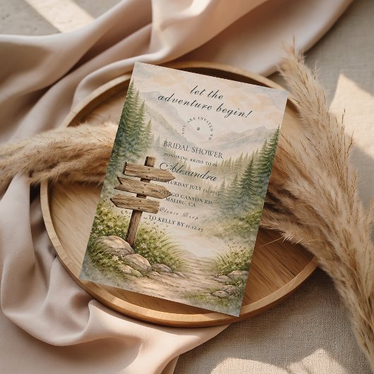 Invitation L'aventure Attend la Fête de Mariage