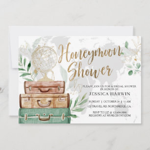 Invitation L'aventure attend la fête de mariage, thème voyage