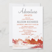 Invitation L'aventure attend le baby shower d'automne foresti (Devant)