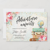 Invitation L'aventure attend l'école de fête de remise des (Devant)