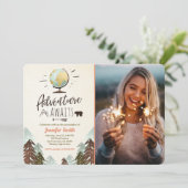 Invitation L'aventure attend l'invitation à la graduation Voy (Debout devant)