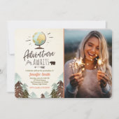 Invitation L'aventure attend l'invitation à la graduation Voy (Devant)