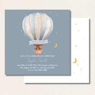 Invitation L'aventure Attend Ourson Mignon et Fantaisiste