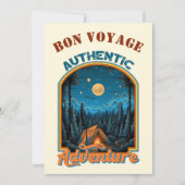 Invitation L'aventure attend sur mesure Bon Voyage Card (Devant)