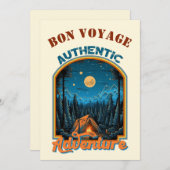 Invitation L'aventure attend sur mesure Bon Voyage Card (Devant / Derrière)