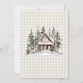 Invitation L'aventure Commence Archi Gingham Baby Shower (Dos)