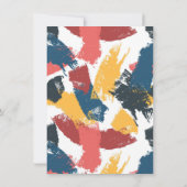 Invitation L'aventure commence Brush Stroke Photo Graduation (Dos)