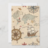 Invitation L'aventure commence Explorer Boy Anniversaire (Dos)